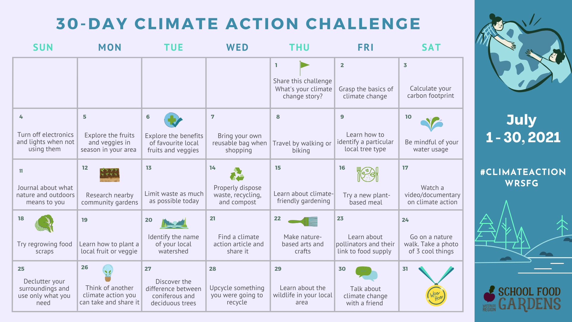 Climate Action Daily Emails Waterloo Region School Food Gardens