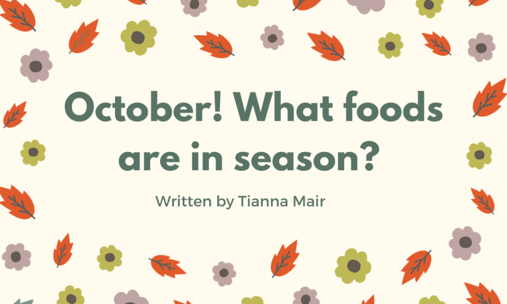 October! What foods are in season?