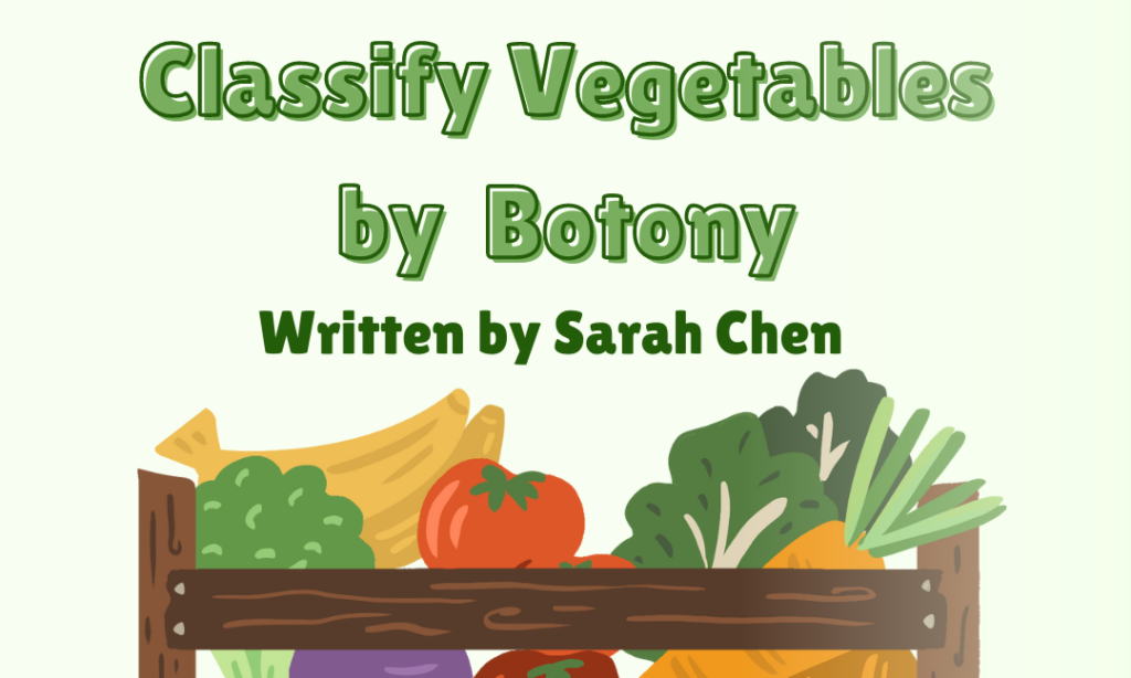 Classify Vegetables by Botany