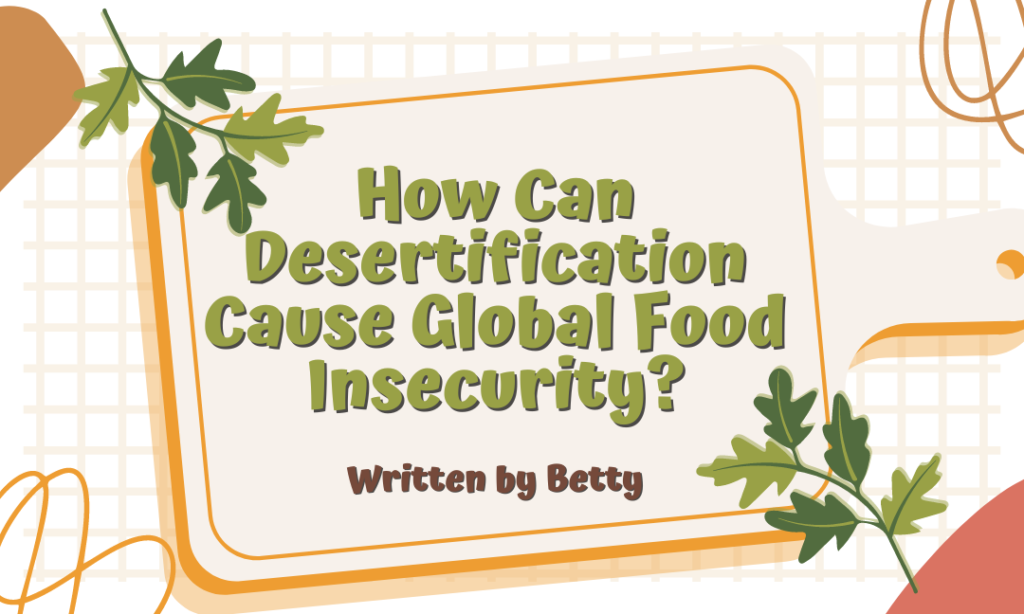 How Can Desertification Cause Global Food Insecurity?
